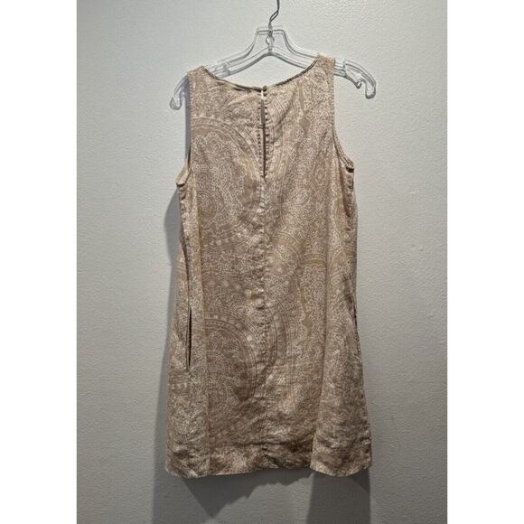 Cynthia Rowley Size Small Linen Dress Pockets Medallion Paisley Print Resort - Picture 6 of 9